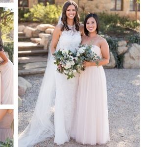 Amsale Bridesmaids Dress (Fits size 10, Bellini, “Tory”)